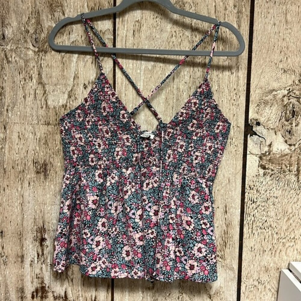 American Eagle Floral Tank size XL